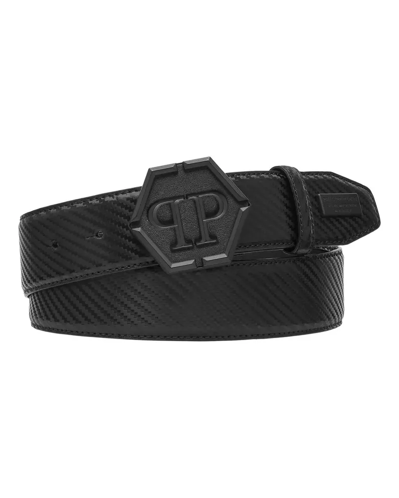 Philipp Plein Gürtel Gürtel Hexagon schwarz Schwarz