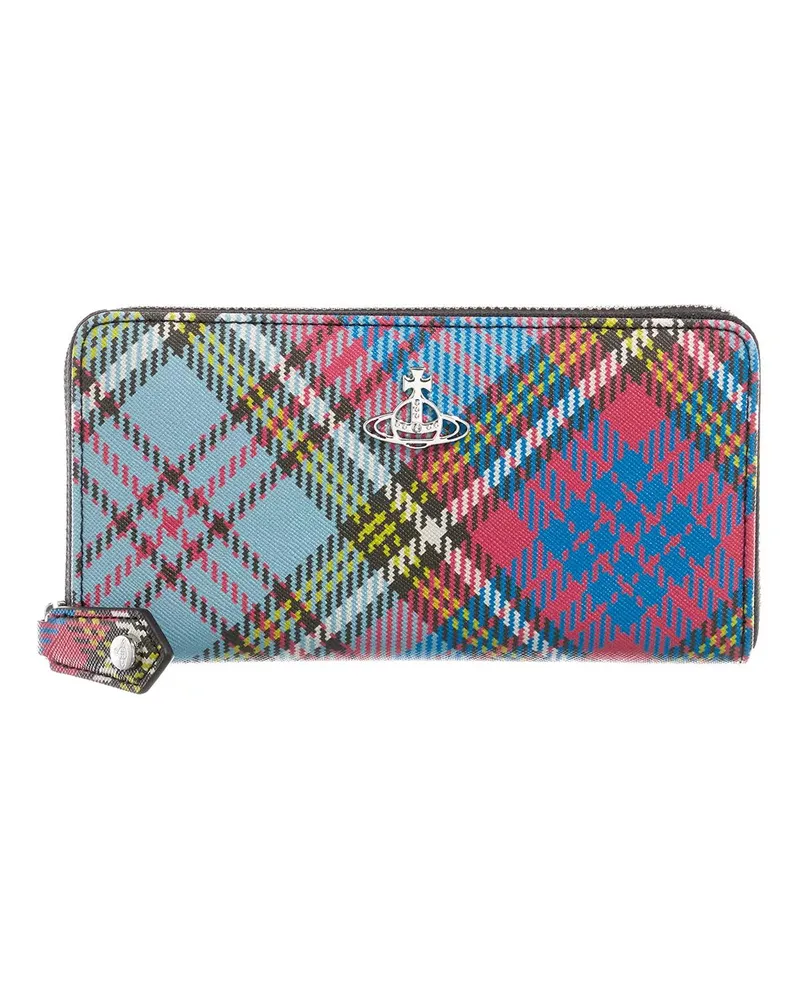 Vivienne Westwood Portemonnaie Biogreen Saffiano Printed Classic Zip Round Wallet Bunt