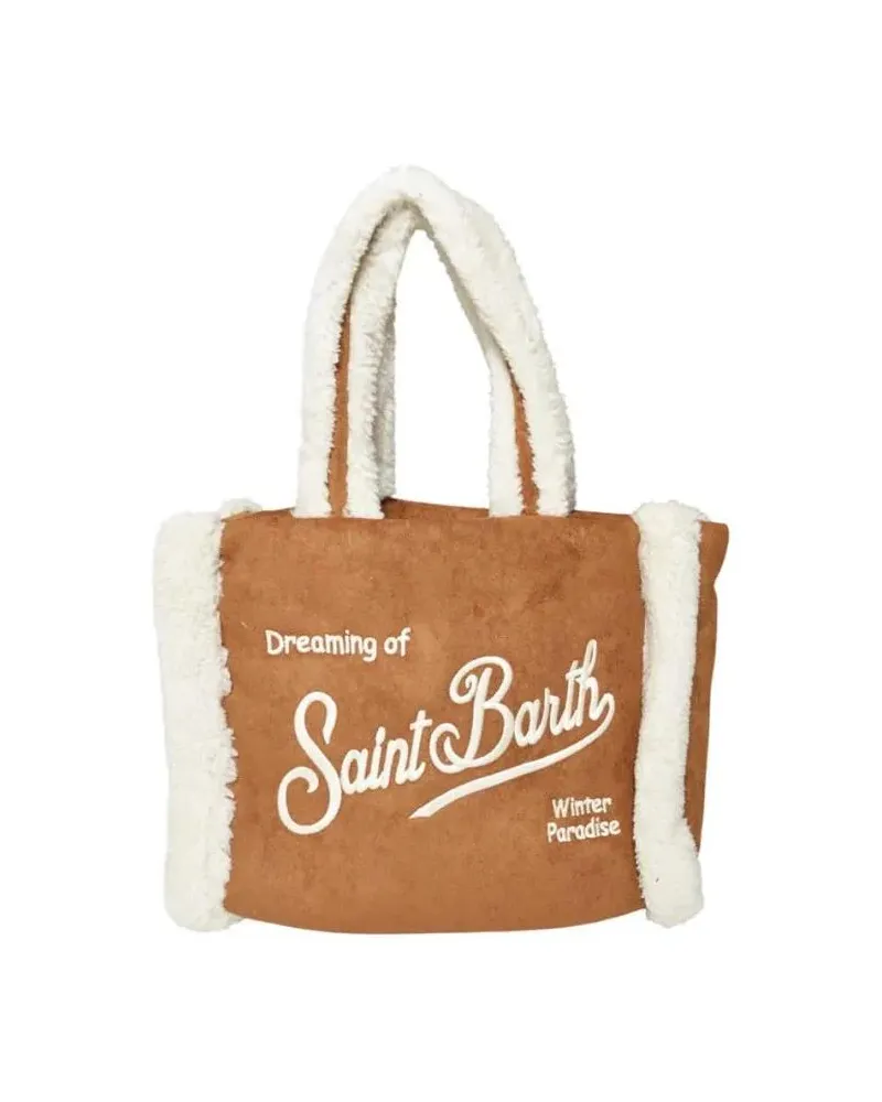 MC2 Saint Barth Shopper & Totes Structured Camel Bag With Minimalist Design braun Braun