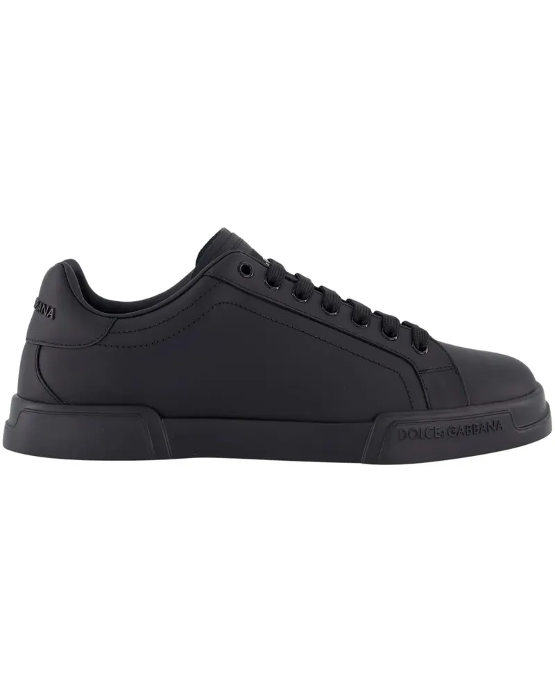 Dolce & Gabbana Low-Top Sneaker 'Portofino Vintage' Sneakers – Black schwarz Schwarz