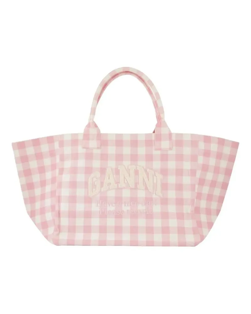 Ganni Shopper & Totes Xxl Pocket Shopping Bag - Cotton - Pink pink Rosa
