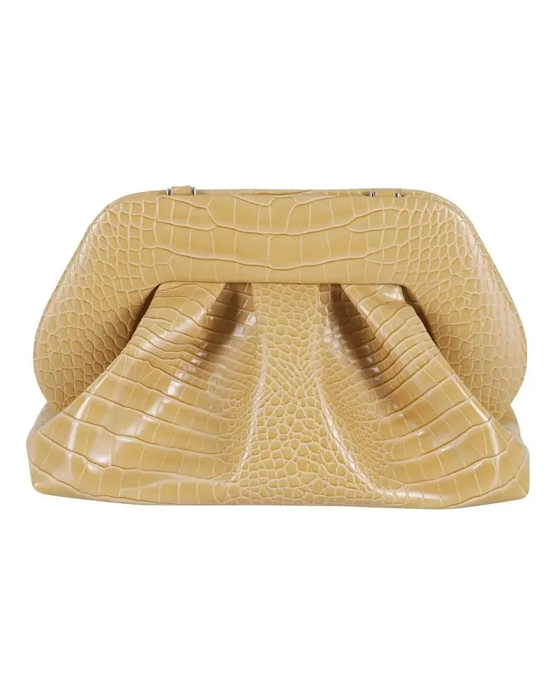 THEMOIRÈ Hobo Bags Tia Crocodile-Embossed Shoulder Bag braun Braun