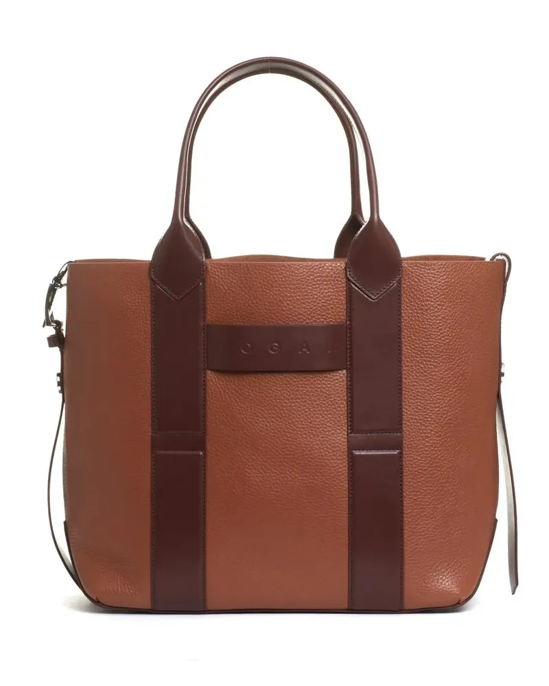 Hogan Hobo Bags Shopping Medium Leather Leather braun Braun