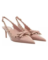 Valentino Garavani Pumps & High Heels Rockstud Bow Leather Pumps Beige