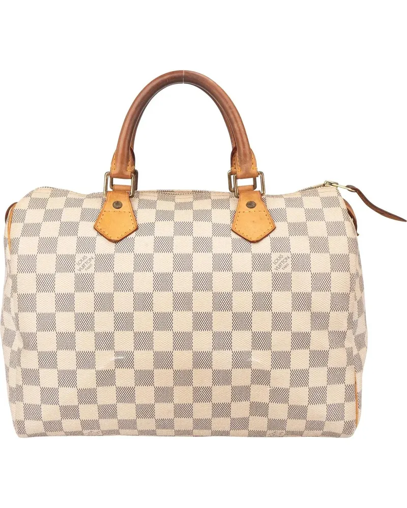 Louis Vuitton Crossbody Bags  Damier Azur Monogram Speedy 30 Handb weiß Weiß