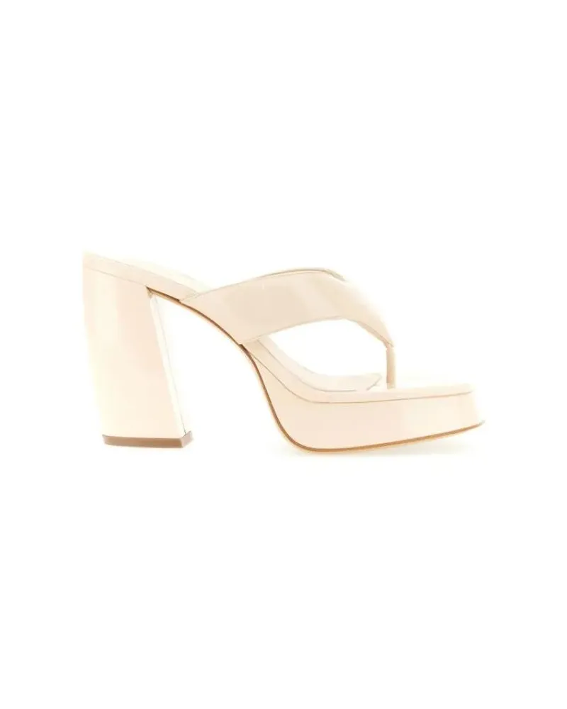 Gia Borghini Sandalen Patent Leather Sandals beige Beige