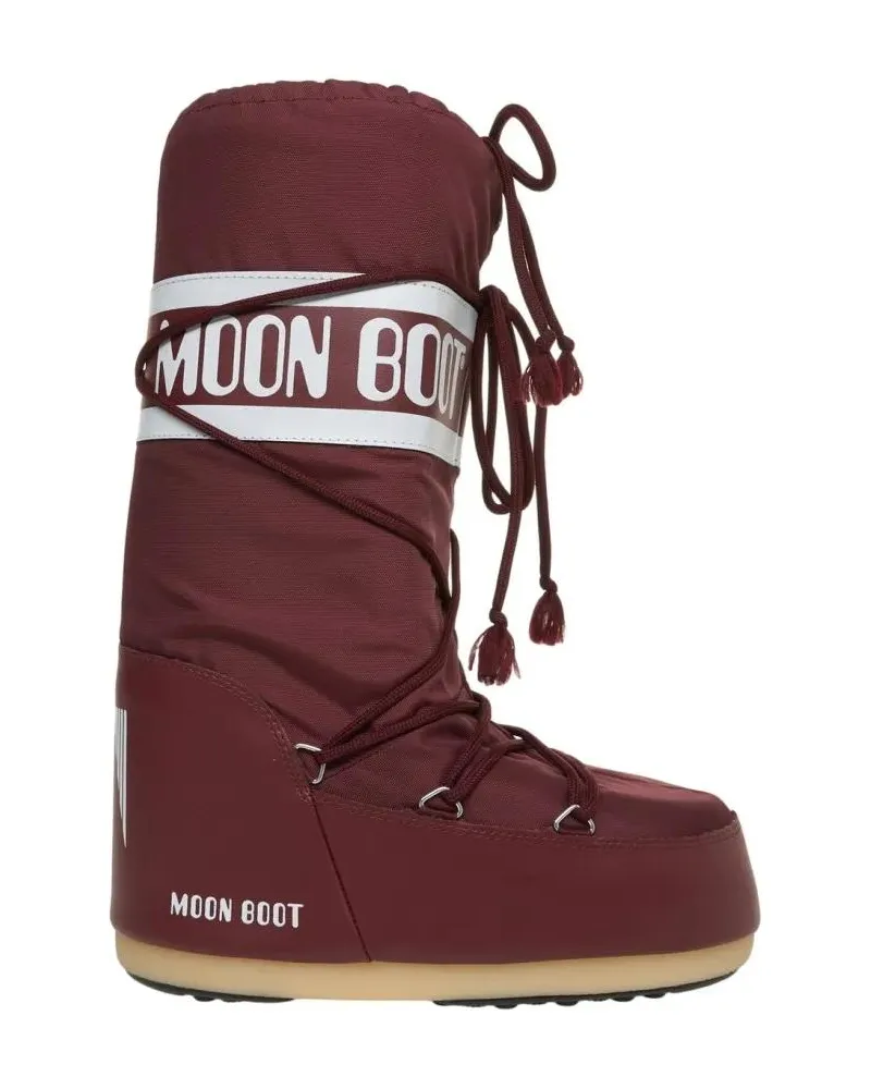 Moon Boot Stiefel High-Insulated Burgundy Nylon Boots schwarz Schwarz