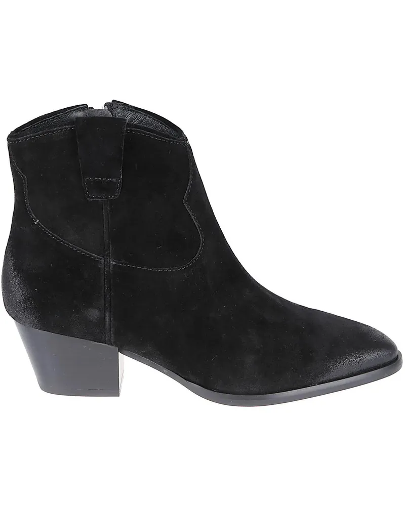 ash Stiefel Fame Ankle Boots Black schwarz Schwarz