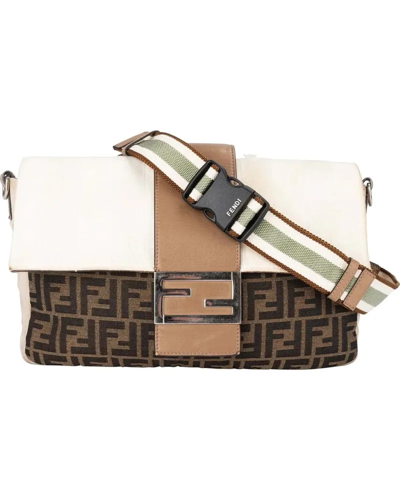 Fendi Crossbody Bags  FF Monogram Baguette Zucca 3 in 1 Crossbody bunt Bunt