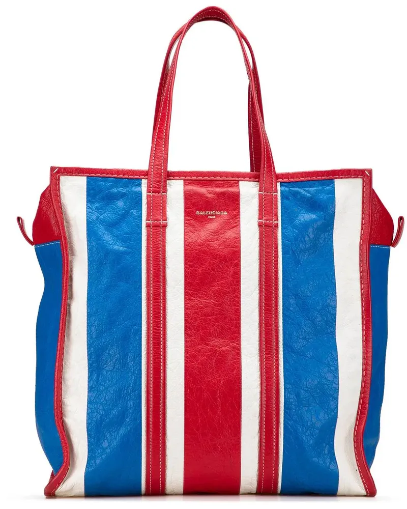 Balenciaga Hobo Bags M Lambskin Bazar Shopper Satchel rot Rot