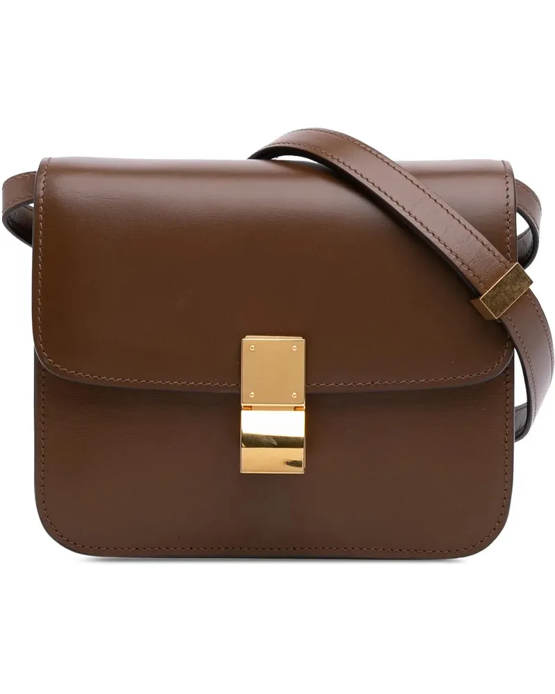 Celine Hobo Bags Teen Calfskin Classic Box braun Braun