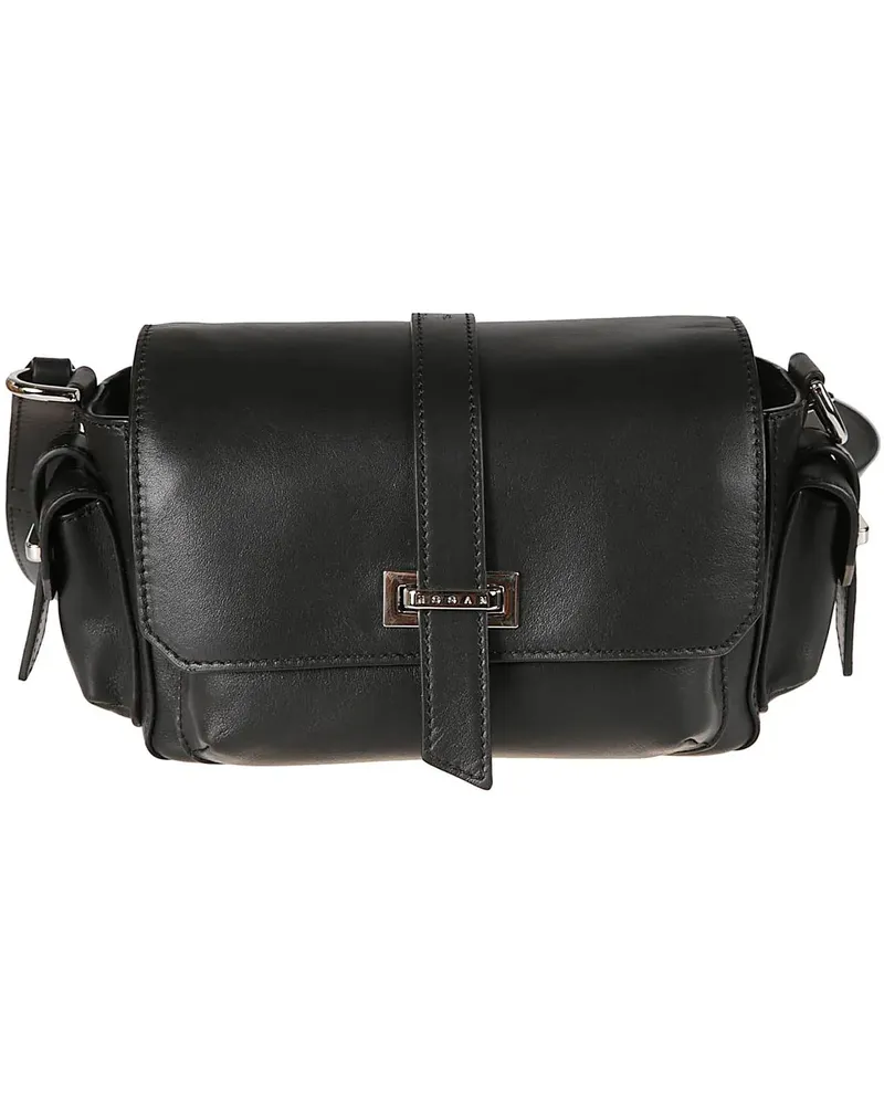 Hogan Crossbody Bags Small H01r Flap Bag Black schwarz Schwarz