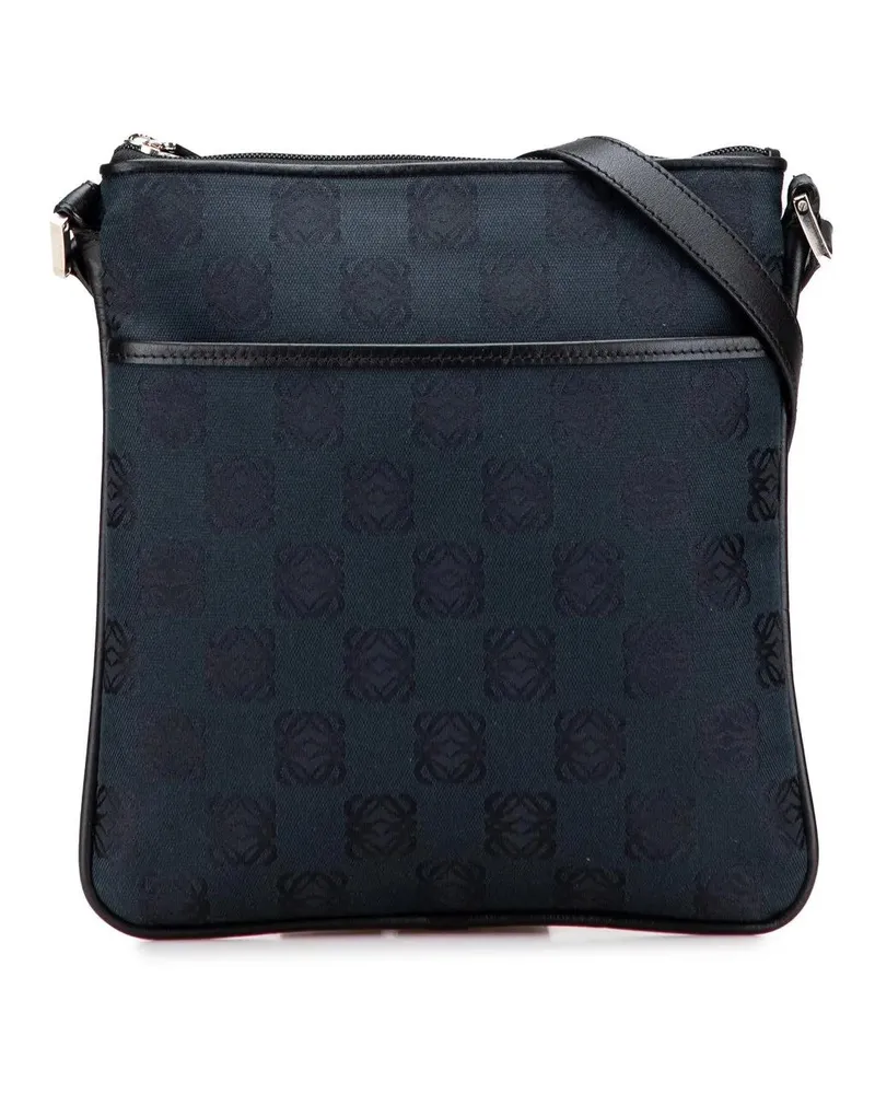 Loewe Hobo Bags Anagram Canvas Crossbody blau Blau