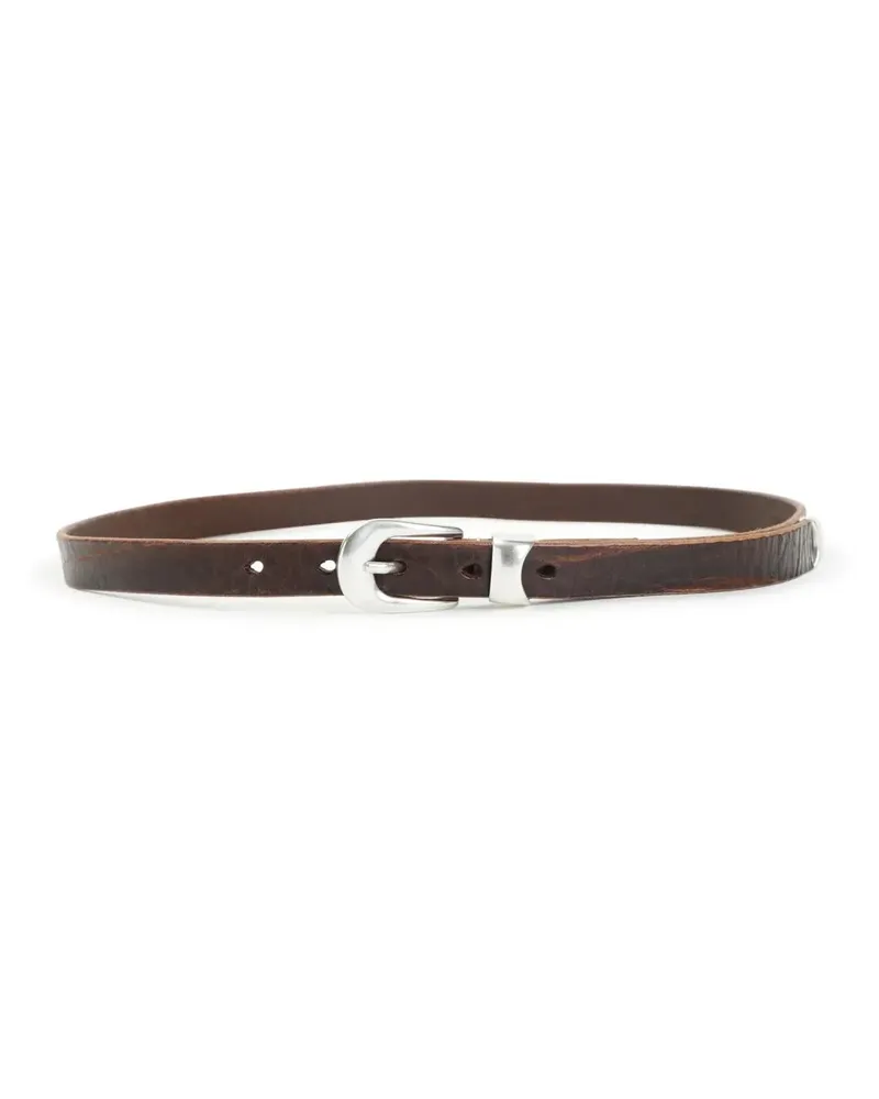 Our Legacy Gürtel Brown Leather Belt braun Braun