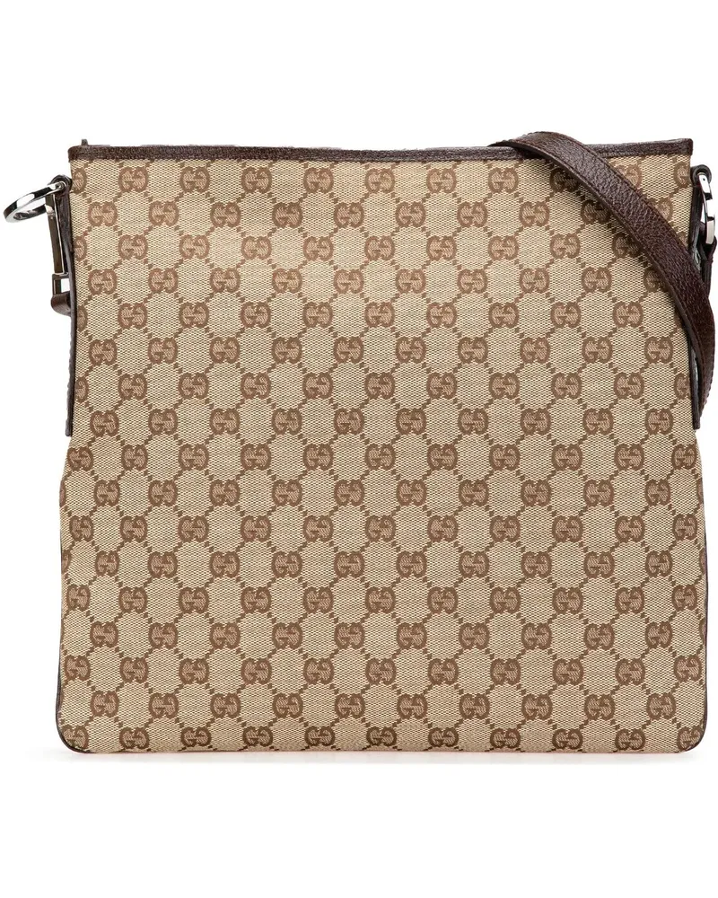 Gucci Hobo Bags 2000-2015 GG Canvas Crossbody braun Braun