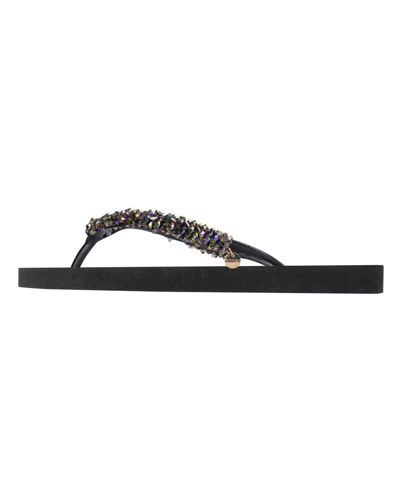 uzurii Slipper & Pantoletten Zehentrenner Classic Aby schwarz Schwarz