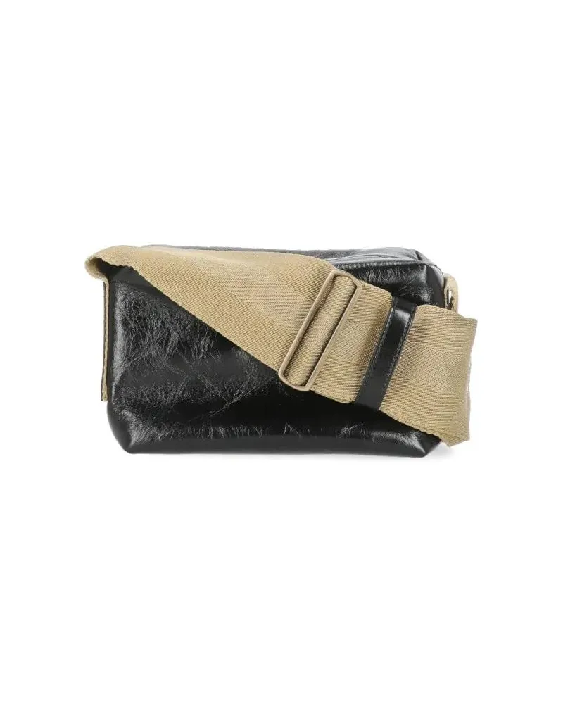 Uma Wang Hobo Bags Square Shoulder Bag In Leather schwarz Schwarz