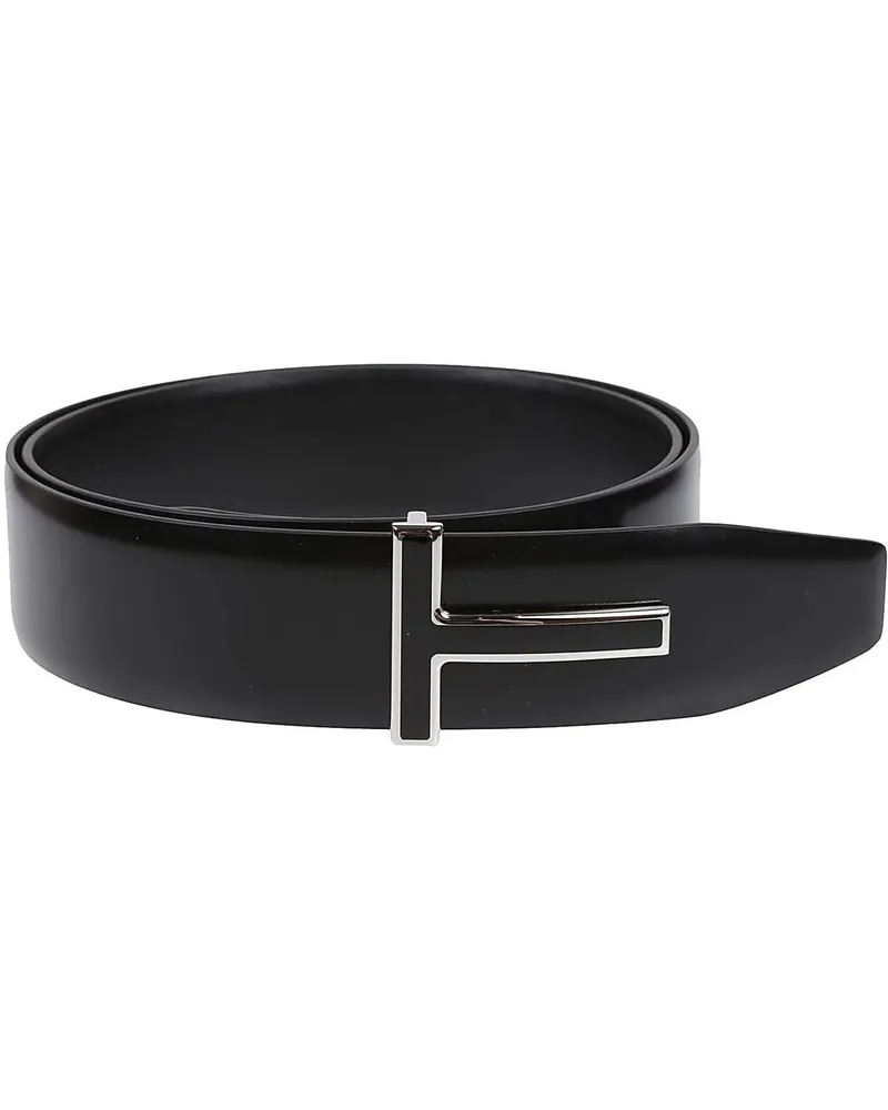 Tom Ford Gürtel T Reversible Belt Black schwarz Schwarz