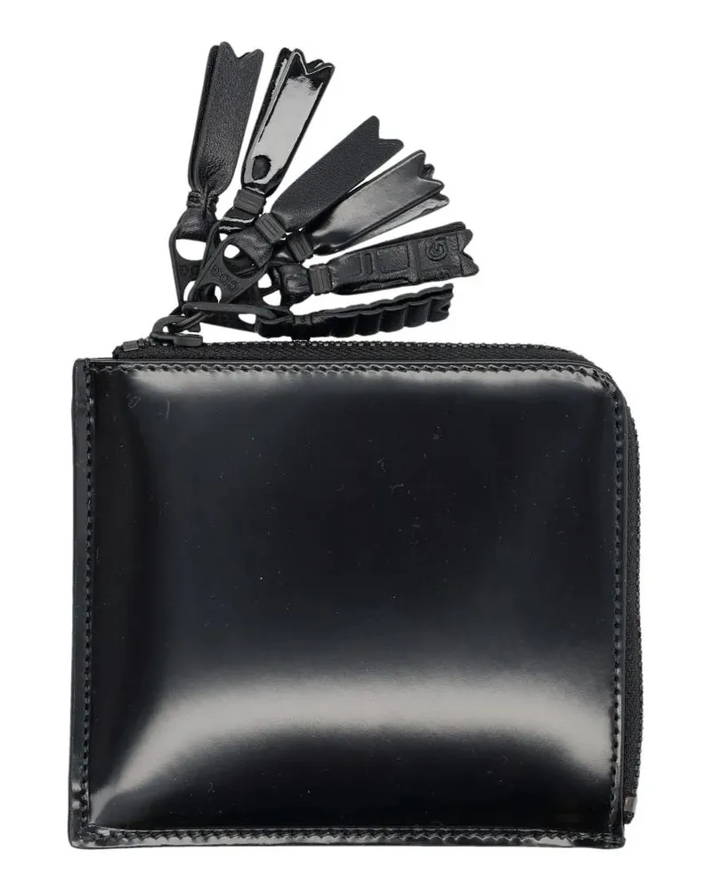 Comme des Garçons Portemonnaies Small Zip Wallet schwarz Schwarz