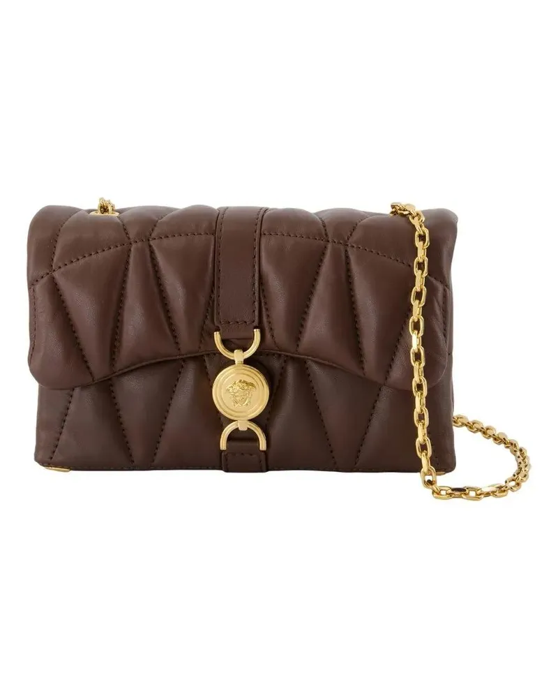 Versace Hobo Bags Kleio Mini Bag Kleio Lamb Leather Crossbody - Calf braun Braun