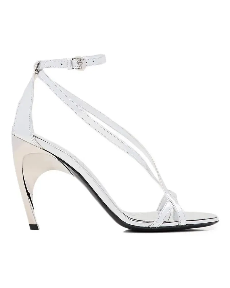 Alexander McQueen Sandalen Sandals Silver silberfarben Silber