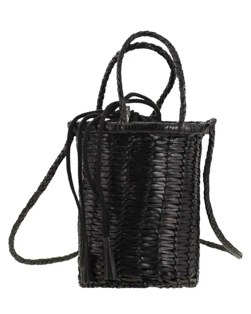 Dragon Diffusion Hobo Bags Lina Mini - Woven Leather Bag schwarz Schwarz