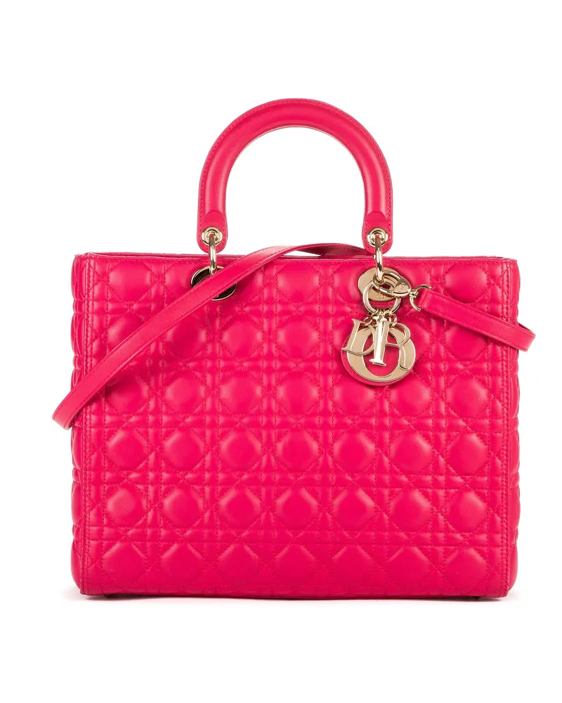 Dior Crossbody Bags Lady Dior Large pink Rosa
