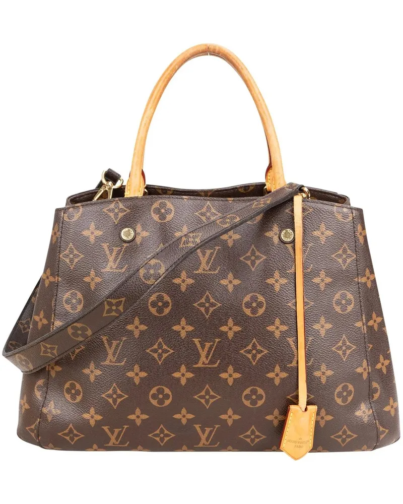 Louis Vuitton Crossbody Bags  Canvas Monogram Montaigne MM Handbag braun Braun