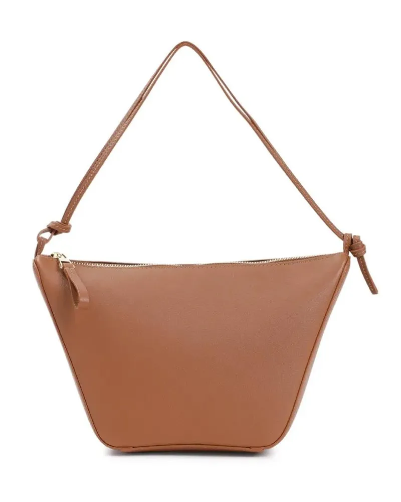 Loewe Hobo Bags Trapezoidal Shoulder Bag In Calf Leather braun Braun