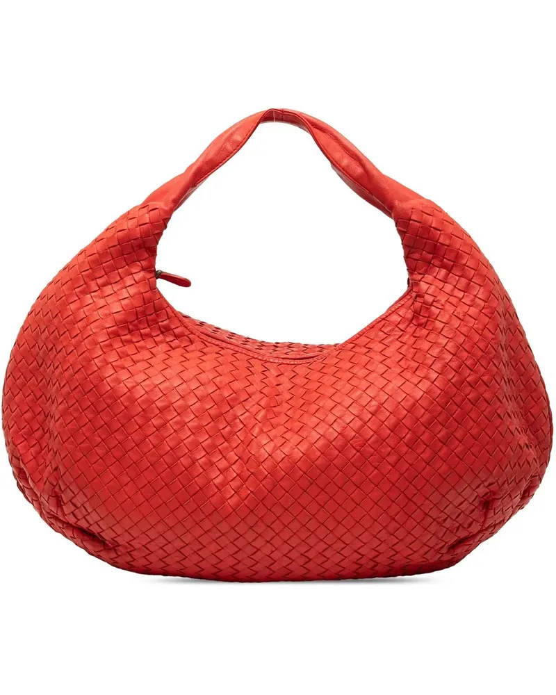 Bottega Veneta Hobo Bags Large Nappa Intrecciato Belly Hobo rot Rot