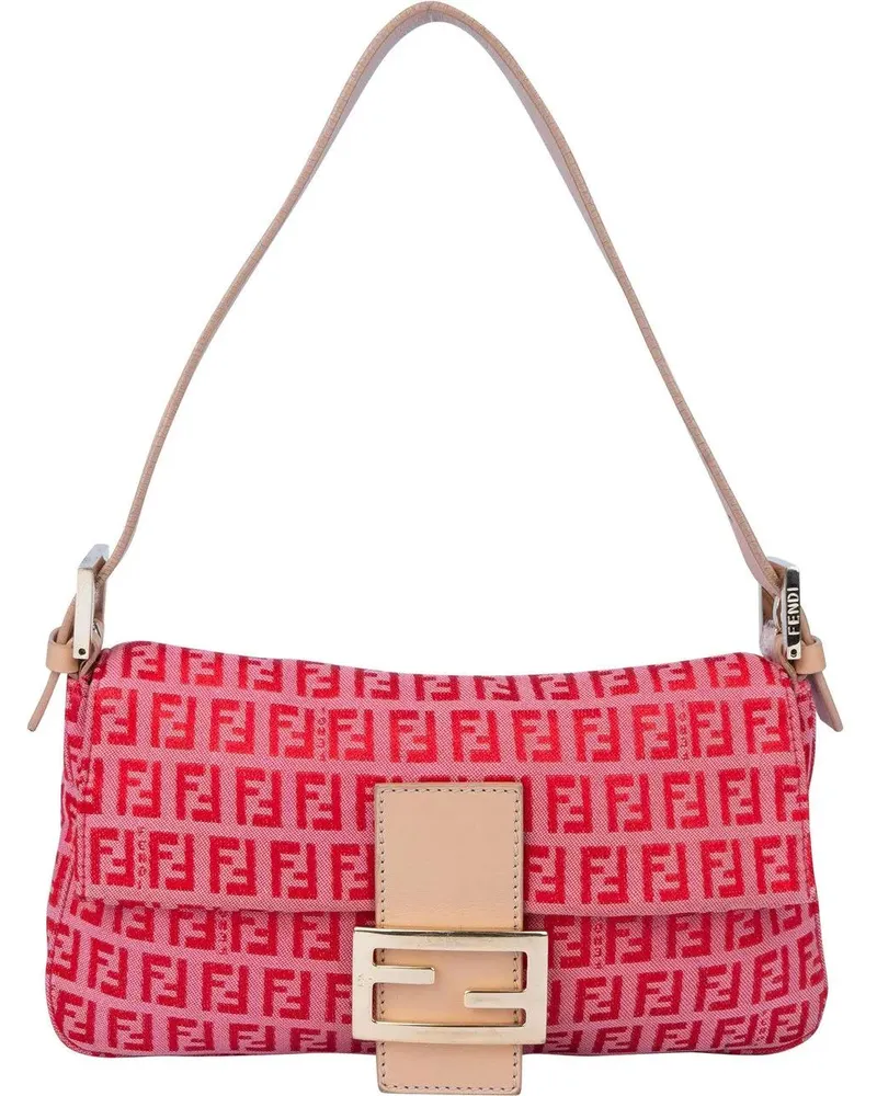 Fendi Crossbody Bags  FF Monogram Baguette Handbag bunt Bunt