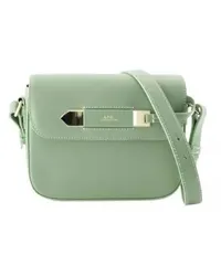 A.P.C. Shopper Charlotte Crossbody Bag - Leather - Green Grün