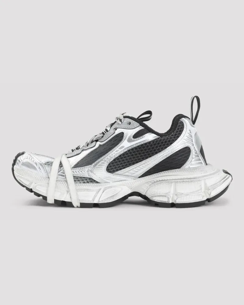 Balenciaga Low-Top Sneaker 3Xl Black Grey And White Textile Sneakers weiß Weiß