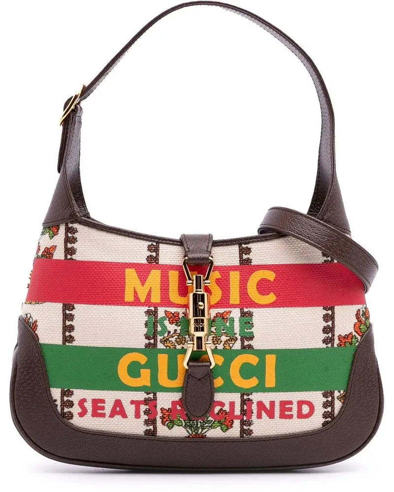 Gucci Hobo Bags Small Canvas 100 Centennial Music Jackie 1961 Cros braun Braun