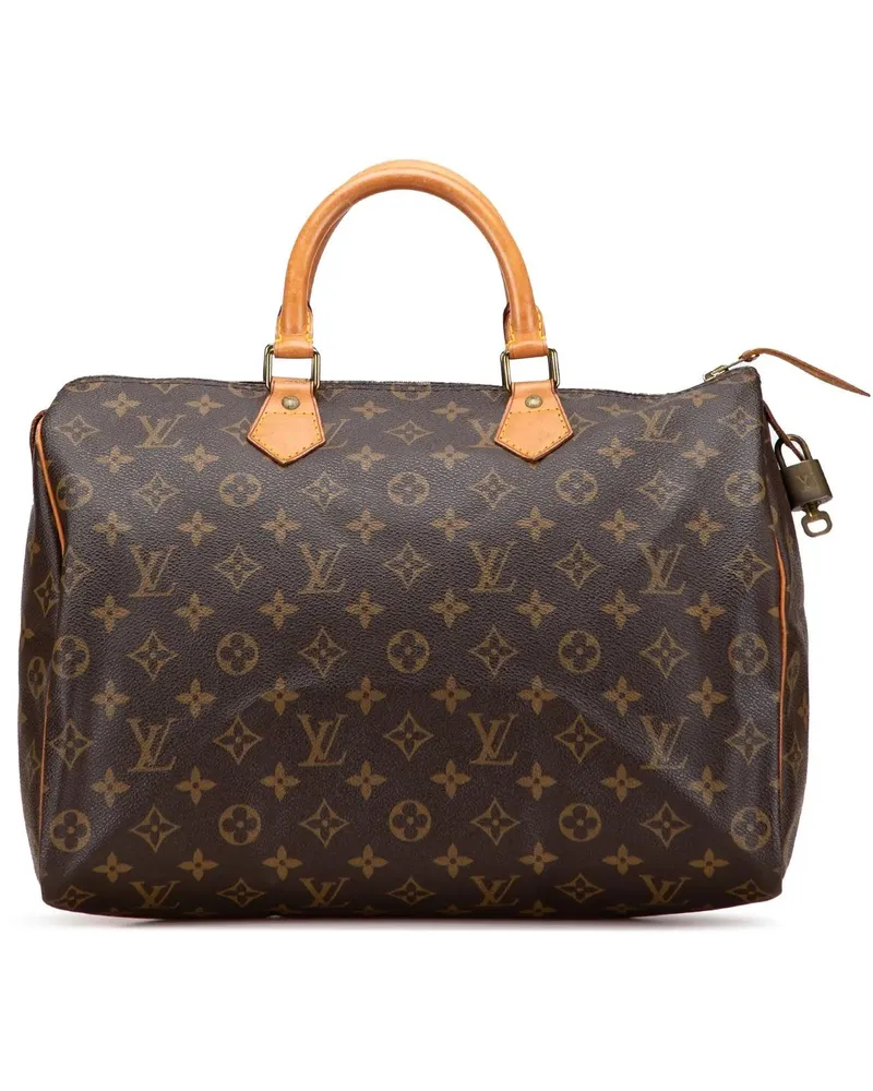 Louis Vuitton Crossbody Bags Monogram Speedy 35 braun Braun