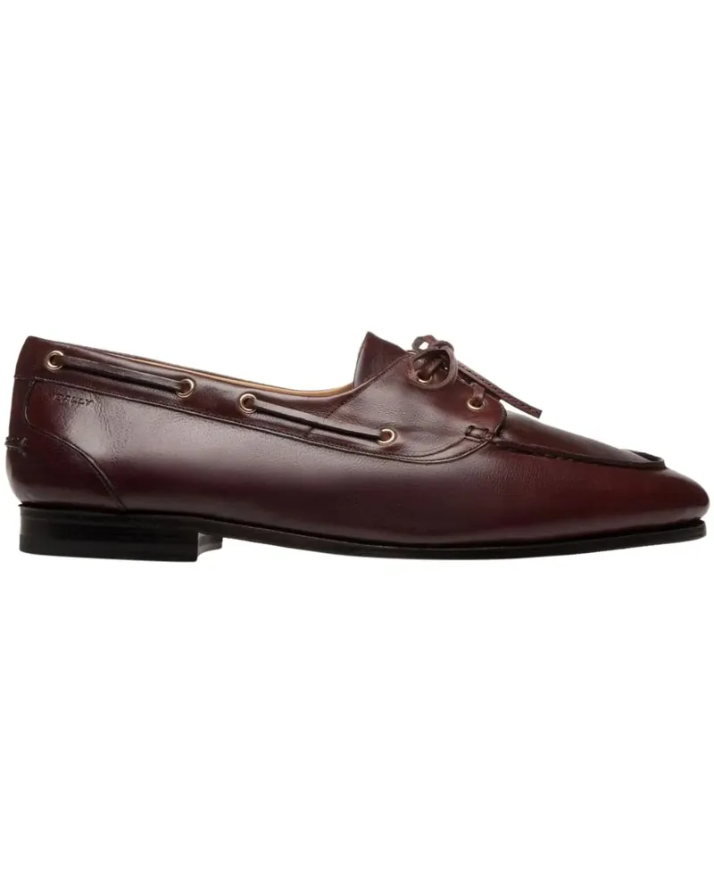Bally Loafer Flat Shoes Chocolat braun Braun