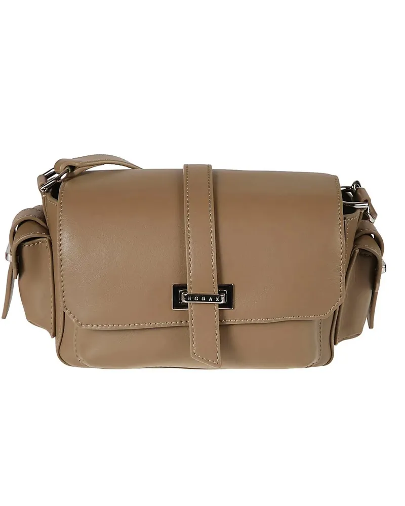 Hogan Crossbody Bags Small H01r Flap Bag Brown braun Braun