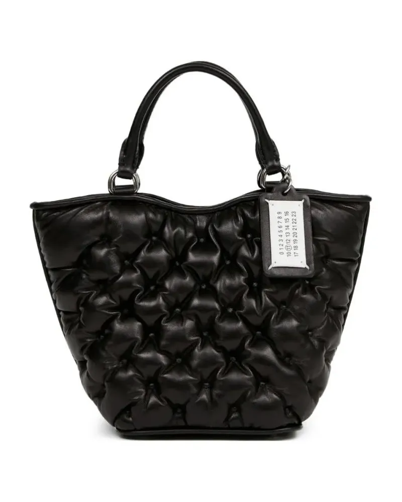 Maison Margiela Shopper & Totes Quilted Lambskin Handbag With Silver-Tone Hardware schwarz Schwarz