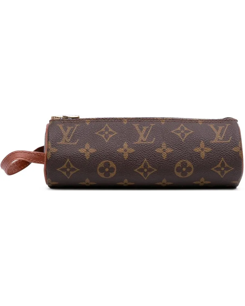 Louis Vuitton Portemonnaie Monogram Trousse Ronde Pencil Case 20 braun Braun