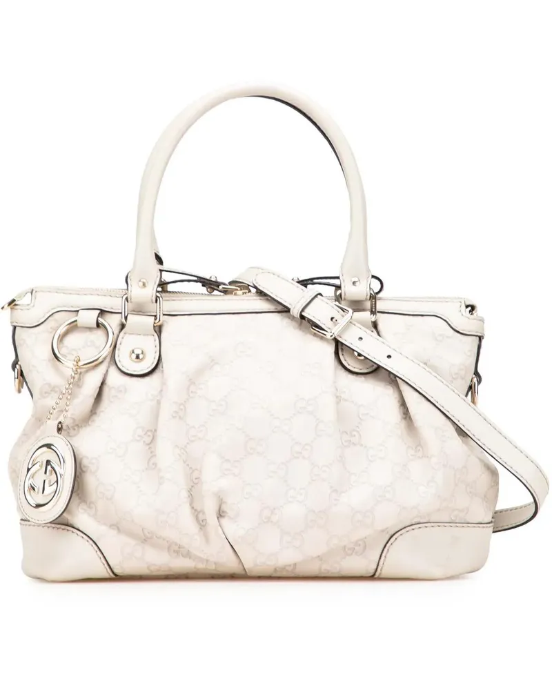 Gucci Hobo Bags ssima Sukey Satchel weiß Weiß