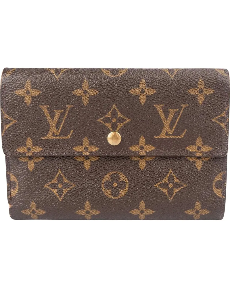 Louis Vuitton Portemonnaie  Canvas Monogram Tresor Wallet braun Braun