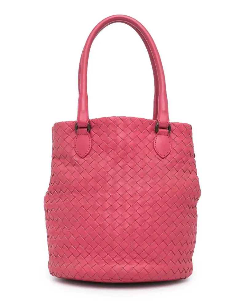 Bottega Veneta Hobo Bags Nappa Intrecciato Bucket Bag rosa Gold