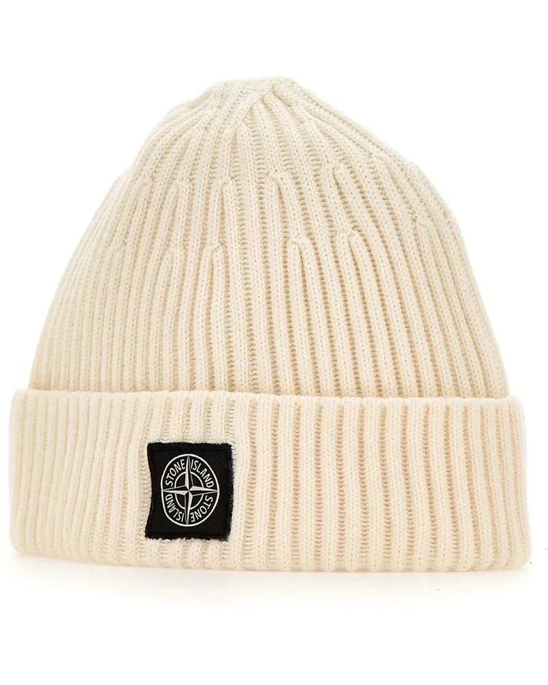 Stone Island Tücher & Schals Beanie weiß Weiß