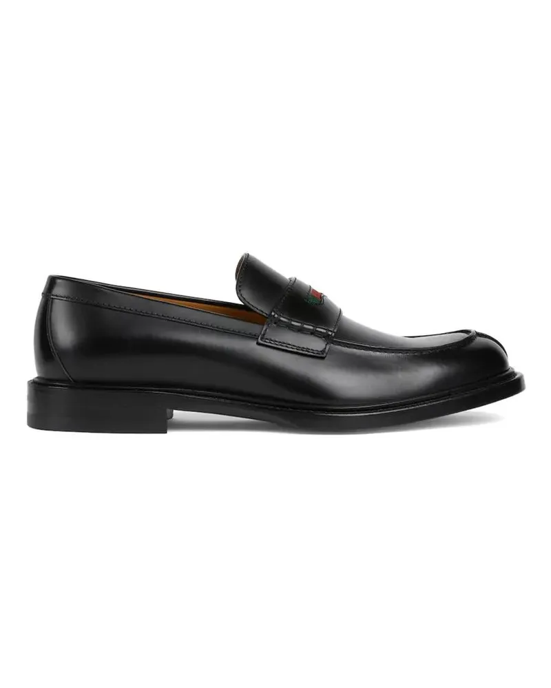 Gucci Stiefel William Bootie With Signature Web Stripe schwarz Schwarz