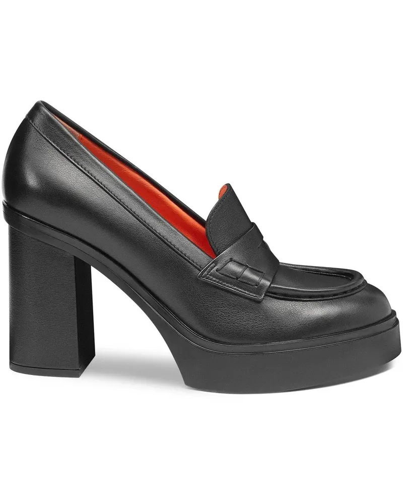 Santoni Hohe Schuhe Closed-Design High Heel Pumps weiß Weiß