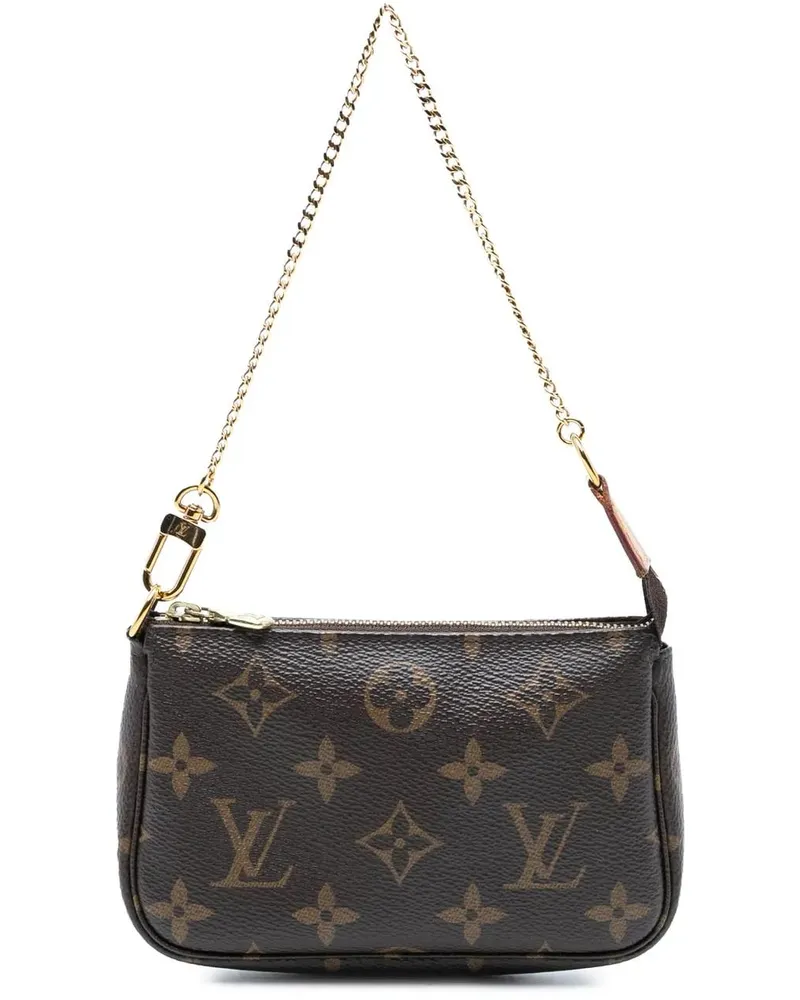 Louis Vuitton Crossbody Bags Monogram Mini Pochette Accessoires braun Braun