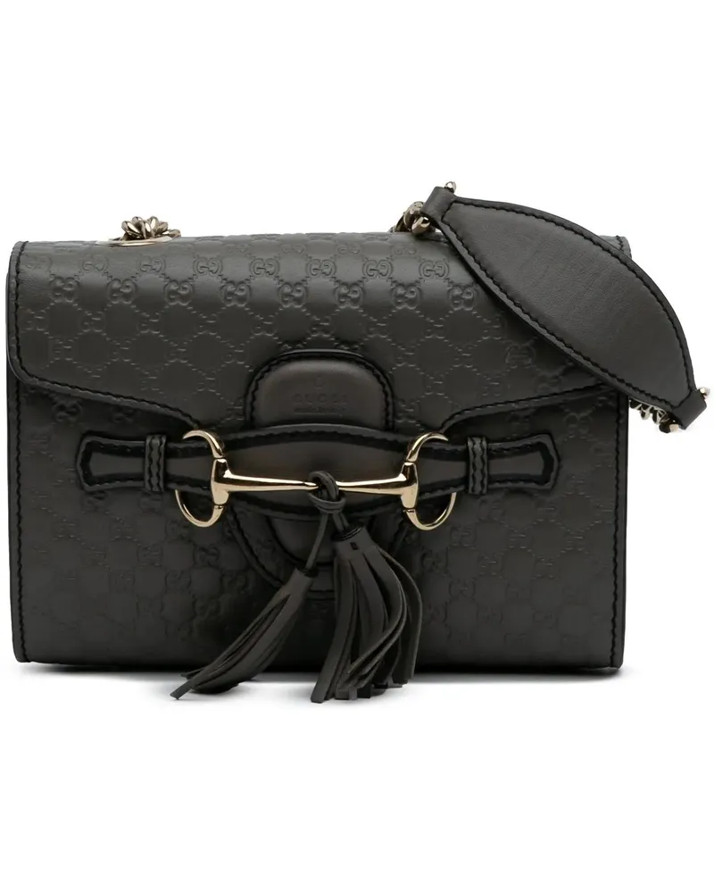 Gucci Hobo Bags Mini Microssima Emily Crossbody grau Grau