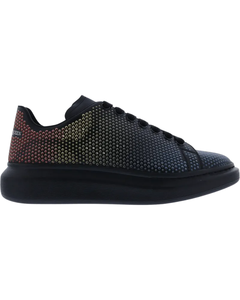 Alexander McQueen Low-Top Sneaker Heren Oversized Sneaker SS22 Perfo schwarz Schwarz