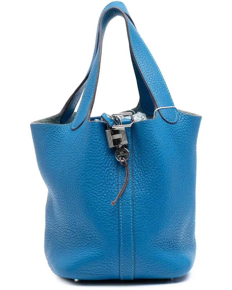 Hermès Crossbody Bags Clemence Picotin Lock 18 blau Blau