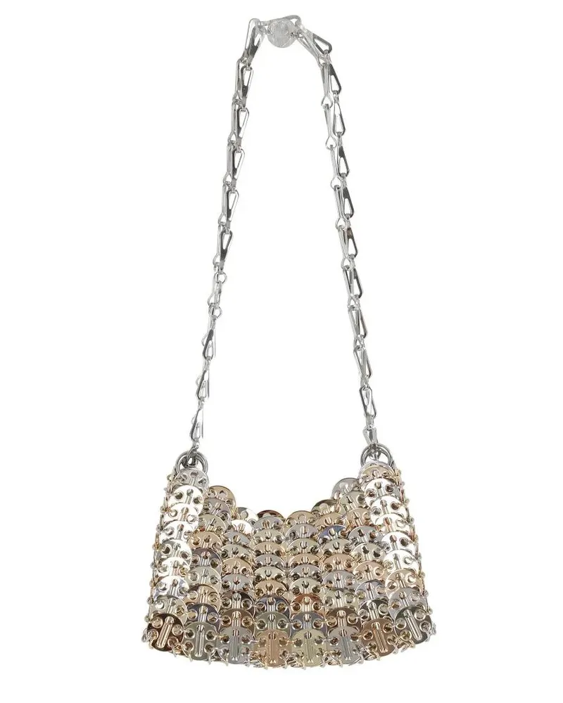 Paco Rabanne Hobo Bags Tricolor Nano Bag silberfarben 